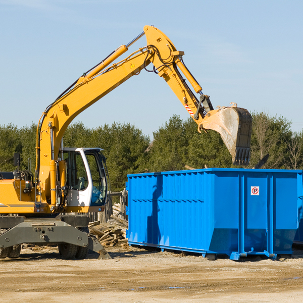 what size residential dumpster rentals are available in Kinbrae Minnesota